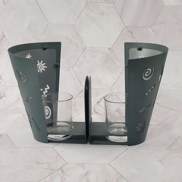 PartyLite southwest kokopelli votive candle wall sconces - Picture 2 of 4